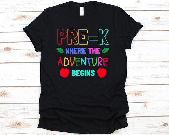 Pre-K Teacher Adventure Begins Teacher Preschool T-Shirt Pre-K Teacher Adventure Begins Teacher Preschool T-Shirt