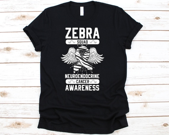 Camisa del escuadron de cebra camiseta de concientizacion sobre el cancer neuroendocrino para el apoyo del luchador del guerrero del cancer cinta de cebra para el paciente neuroendocrino Etsy Espana