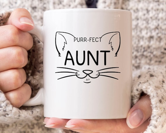 Purr-Fect Great Aunt Shirt Funny Cute Cat Lover Gift Purr-Fect Great Aunt Shirt Funny Cute Cat Lover Gift