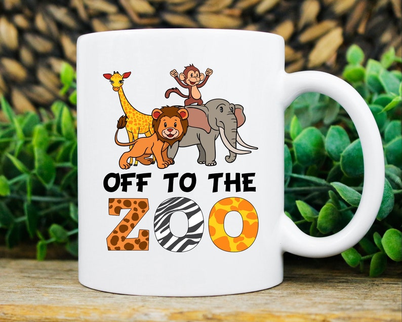 Off to the Zoo Mug Funny Zookeeper Coffee Cup for Animal Etsy