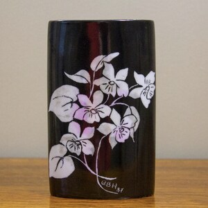 Vintage Porcelain Vase with Handpainted Floral Pattern - Made in Germany