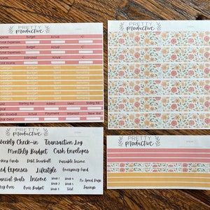 NEW Monthly Budgeting Kit for Erin Condren Deluxe Monthly Planner