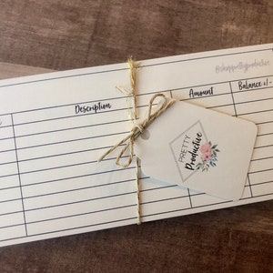 Cash Envelope Registers - Set of 12