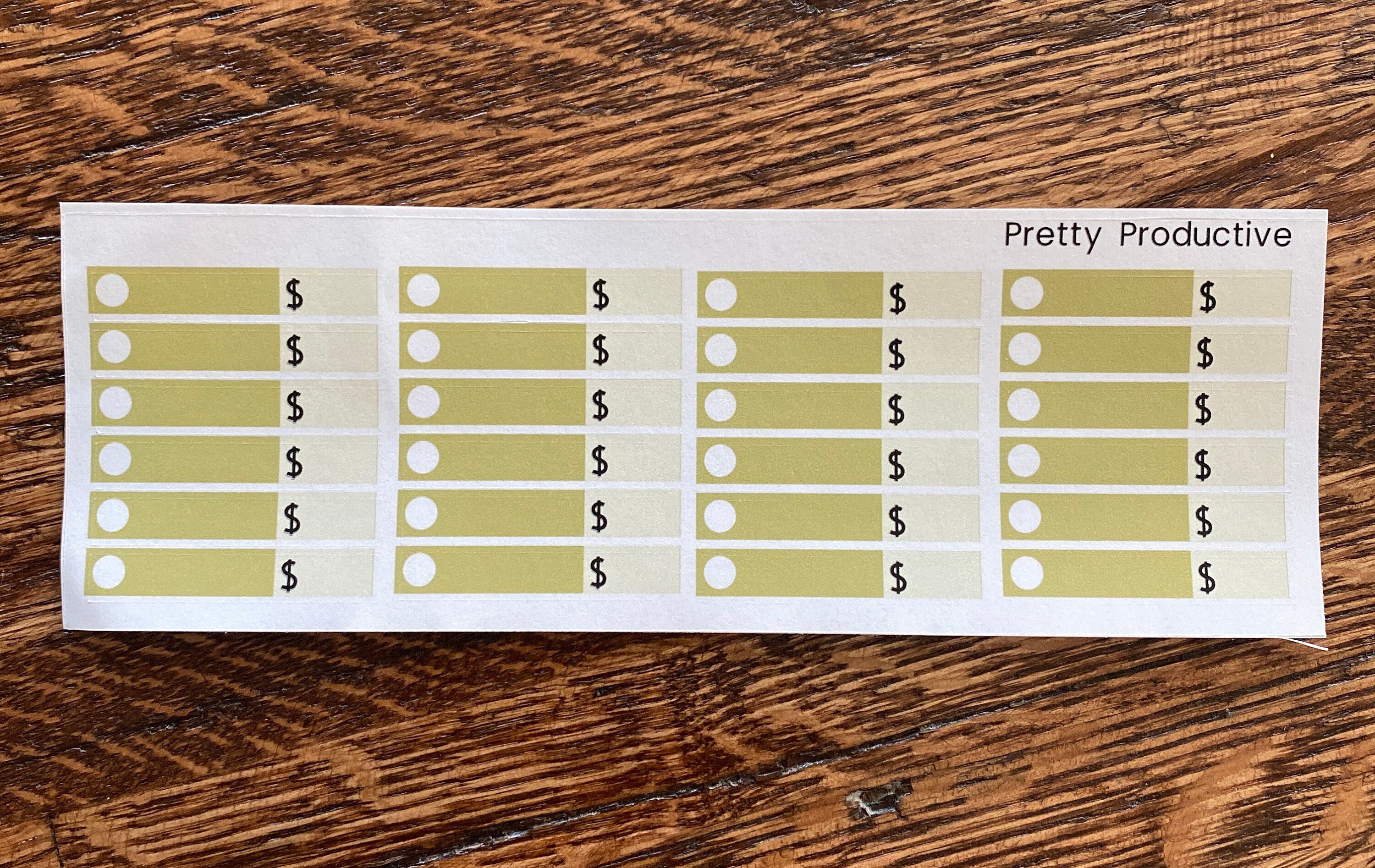 NEW Checkbox Budget Planner Stickers - 8 Color Choices to Match Your ...