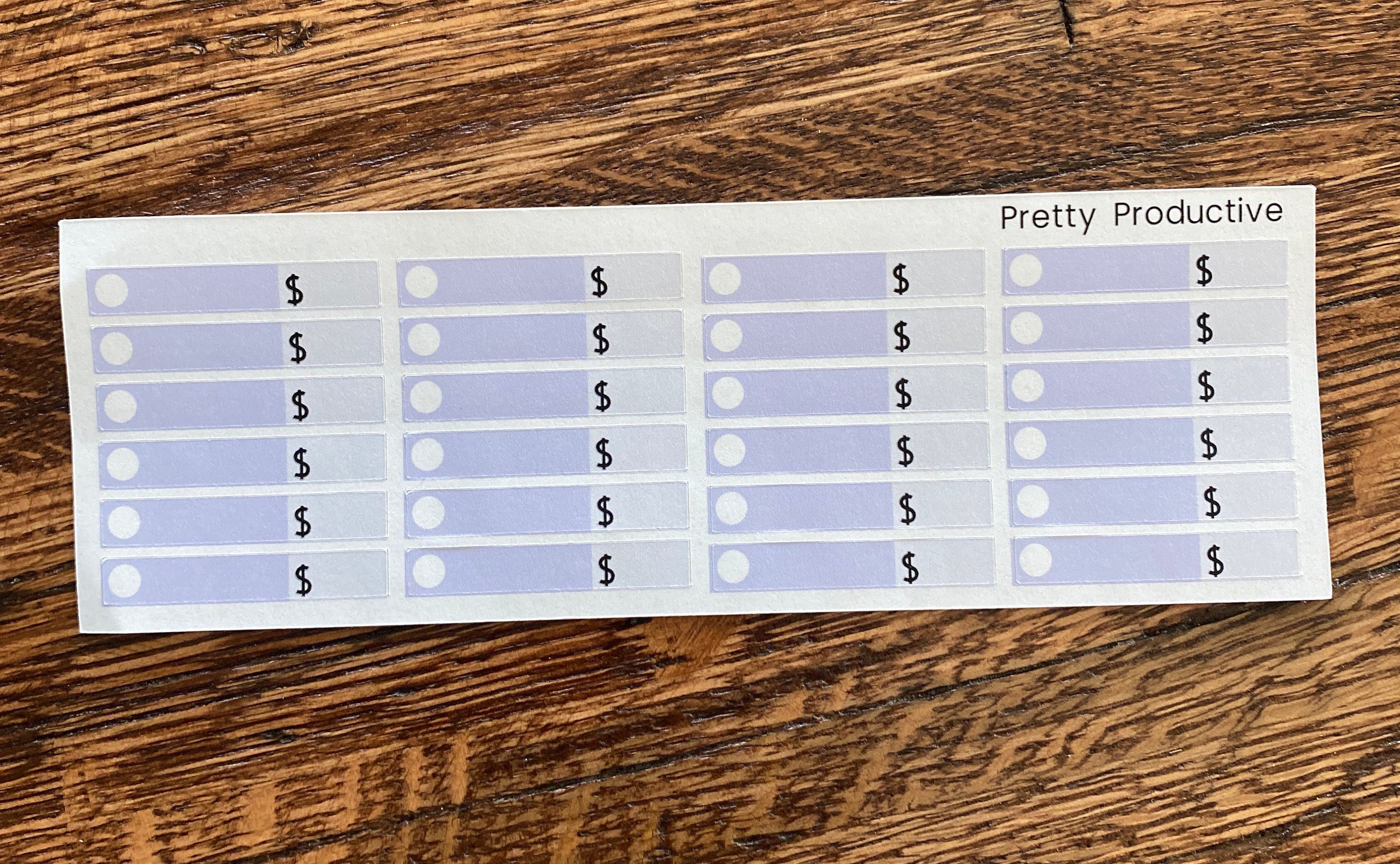 NEW Checkbox Budget Planner Stickers - 8 Color Choices to Match Your ...