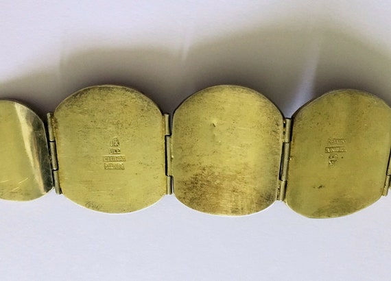 Antique Art Deco Chinese Gold Gilt Silver Repouss… - image 7