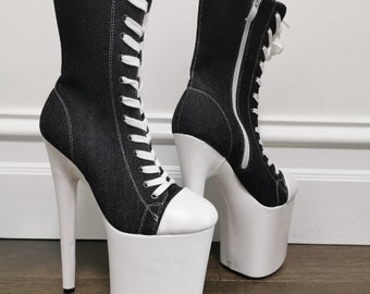 pole dance ankle boots