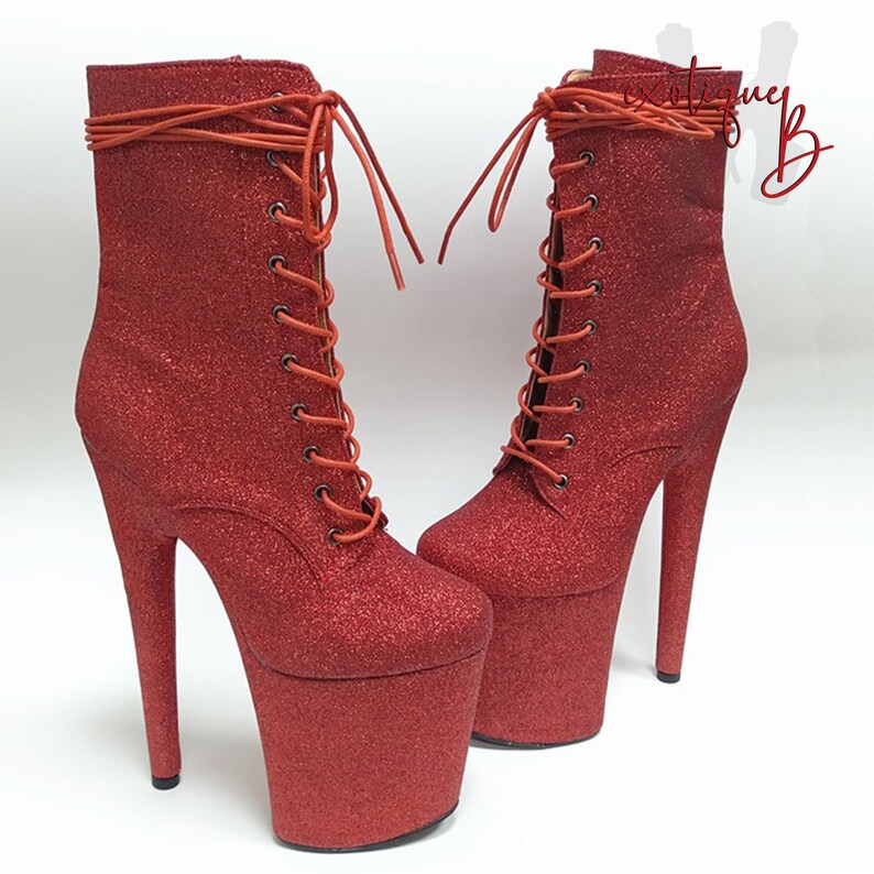 red pole dancing shoes