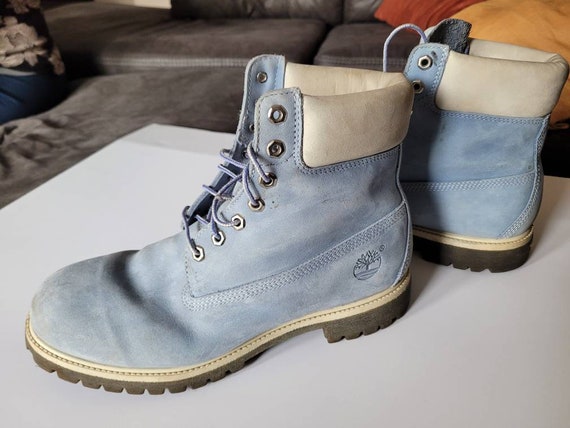 cornflower blue timberland boots