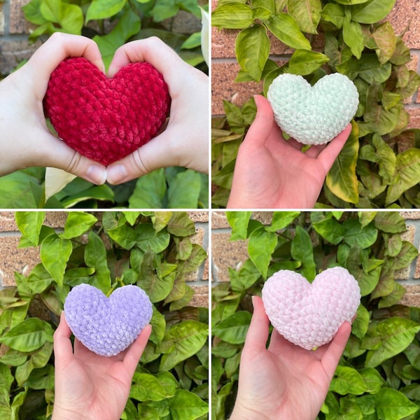 Heart - Cute Crocheted Soft and Fluffy Amigurumi Plushie