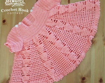 Digital Download Women All Sizes CROCHET PDF PATTERN The Peekabow Dress Plus size Child Dress Cotton Crochet Dress Dress Pattern