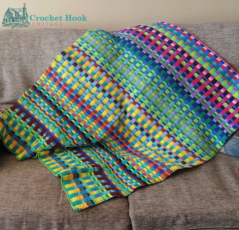 Temperature Blanket Crochet Pattern Lines and Stripes PDF Digital Download, includes colour charts and sheets for temperature tracking image 7