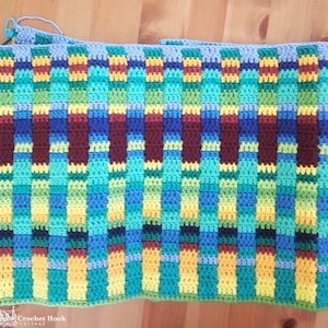 Temperature Blanket Crochet Pattern Lines and Stripes PDF Digital Download, includes colour charts and sheets for temperature tracking image 6