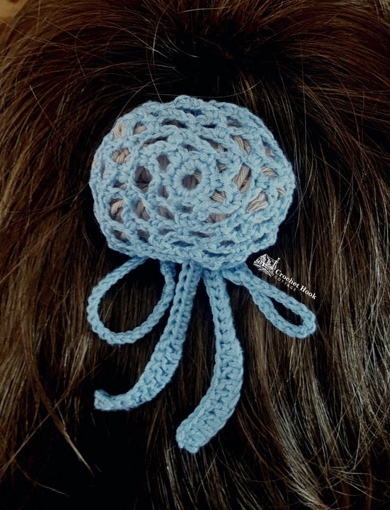 Crochet Hair Bun Covers Hair Snoods cotton and bamboocotton Etsy