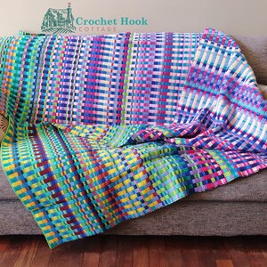 Temperature Blanket Crochet Pattern Lines and Stripes PDF Digital Download, includes colour charts and sheets for temperature tracking image 10