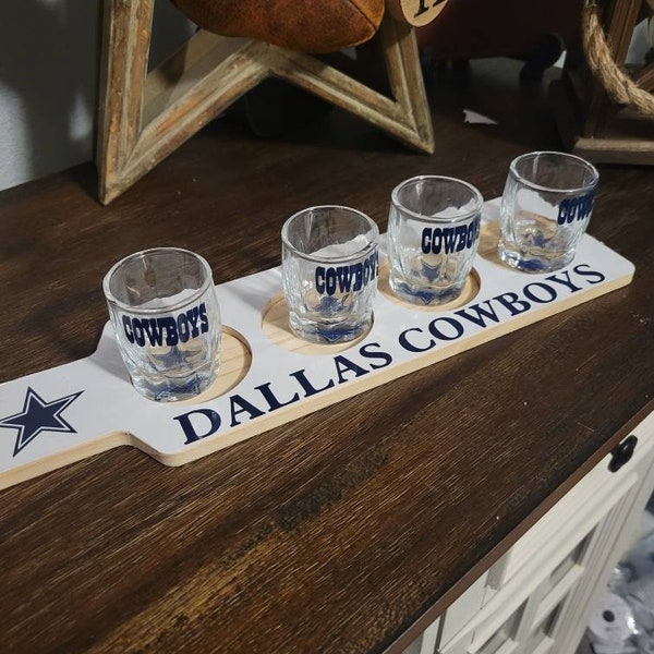 Dallas Cowboys Whiskey Bar Set Etsy