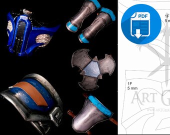 Unbreakable Sub-zero Mask Pattern, PDF to FOAM for Cosplay mortal ...