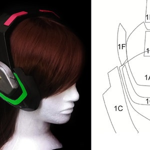AURICULARES D.VA - OverWatch (Patrón)