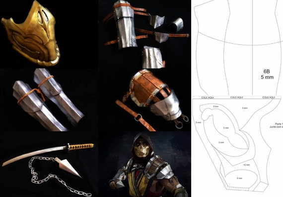 Scorpion Mortal Kombat 11 Armor Pattern Etsy