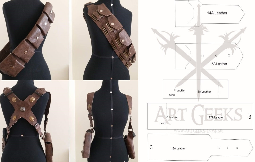 Nathan Drake Holster Uncharted pattern Etsy