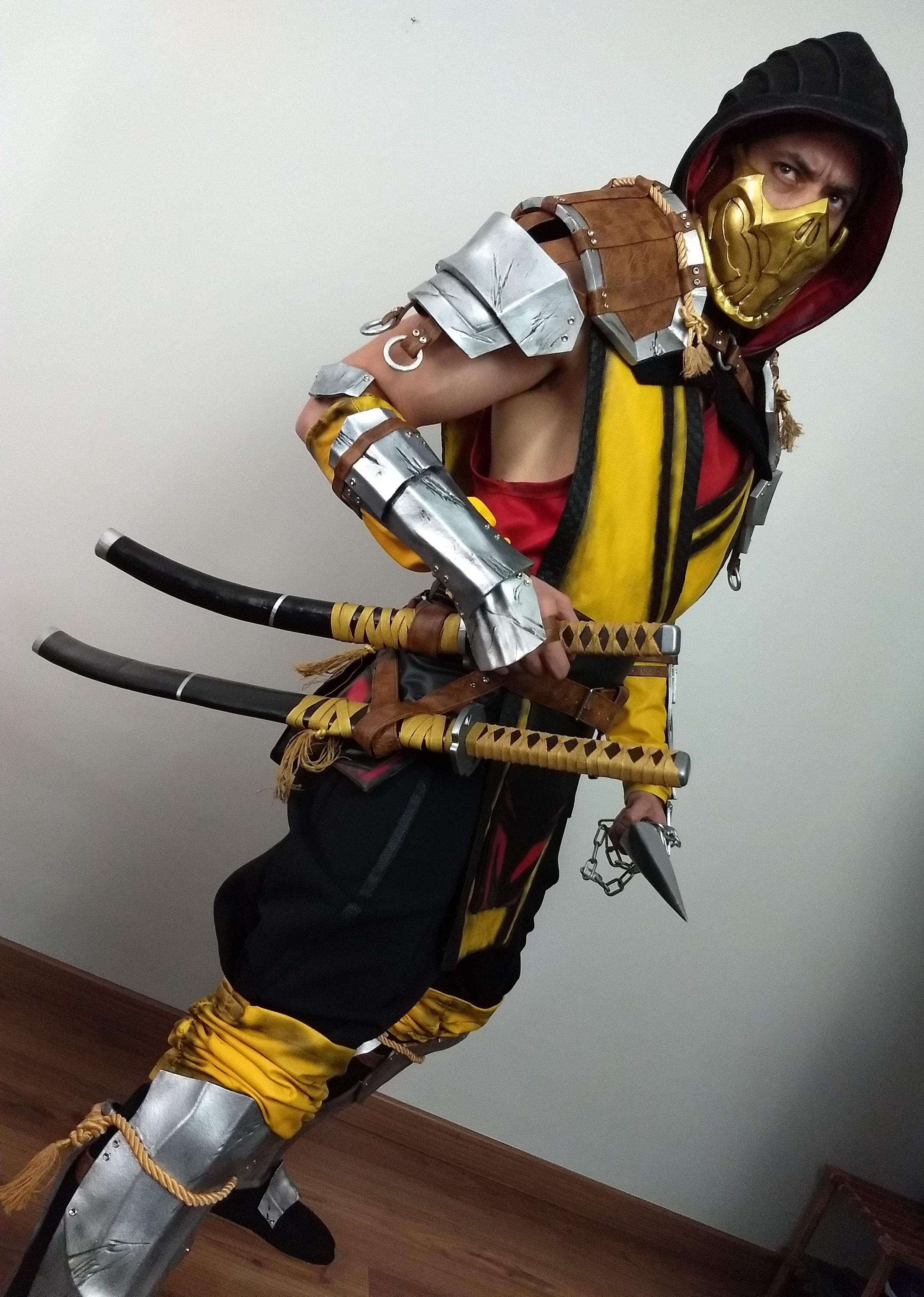 MORTAL KOMBAT MK11 Scorpion Cosplay Transformation JUST YELIZ ...