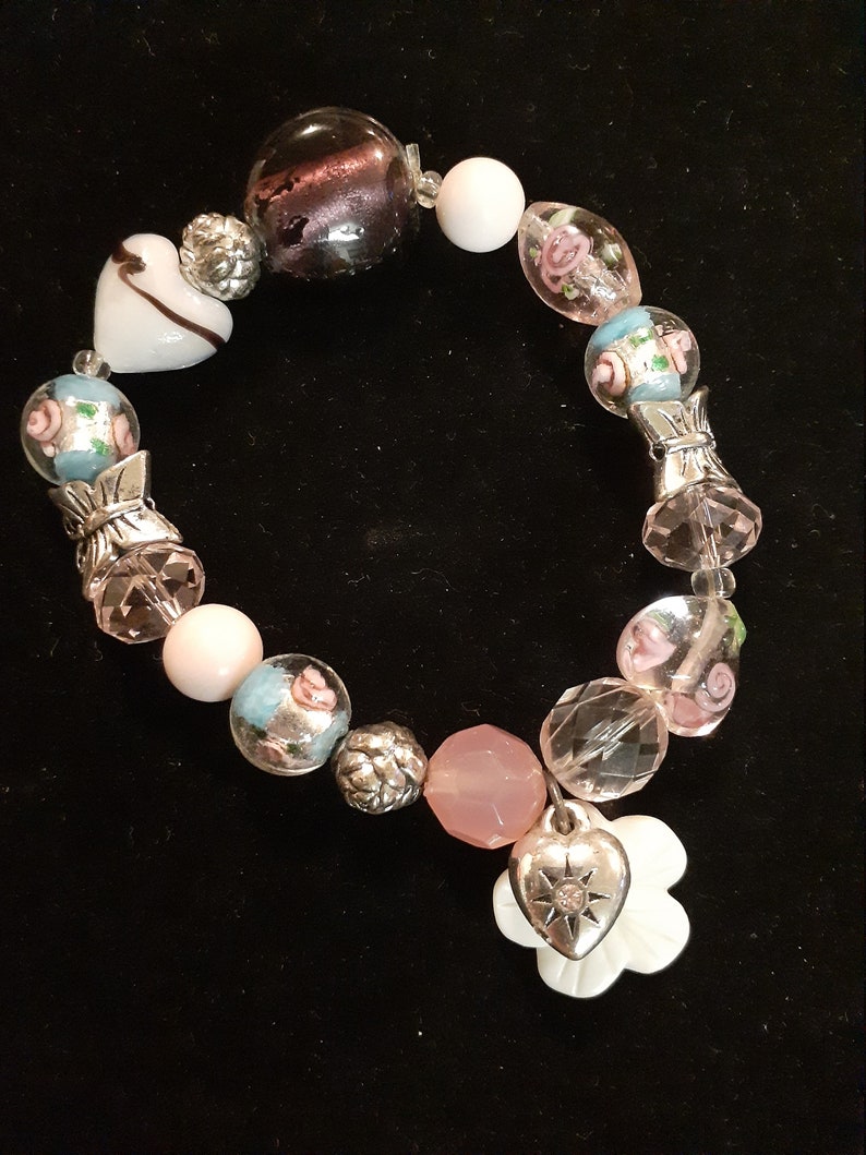 Glass bead bracelet Etsy