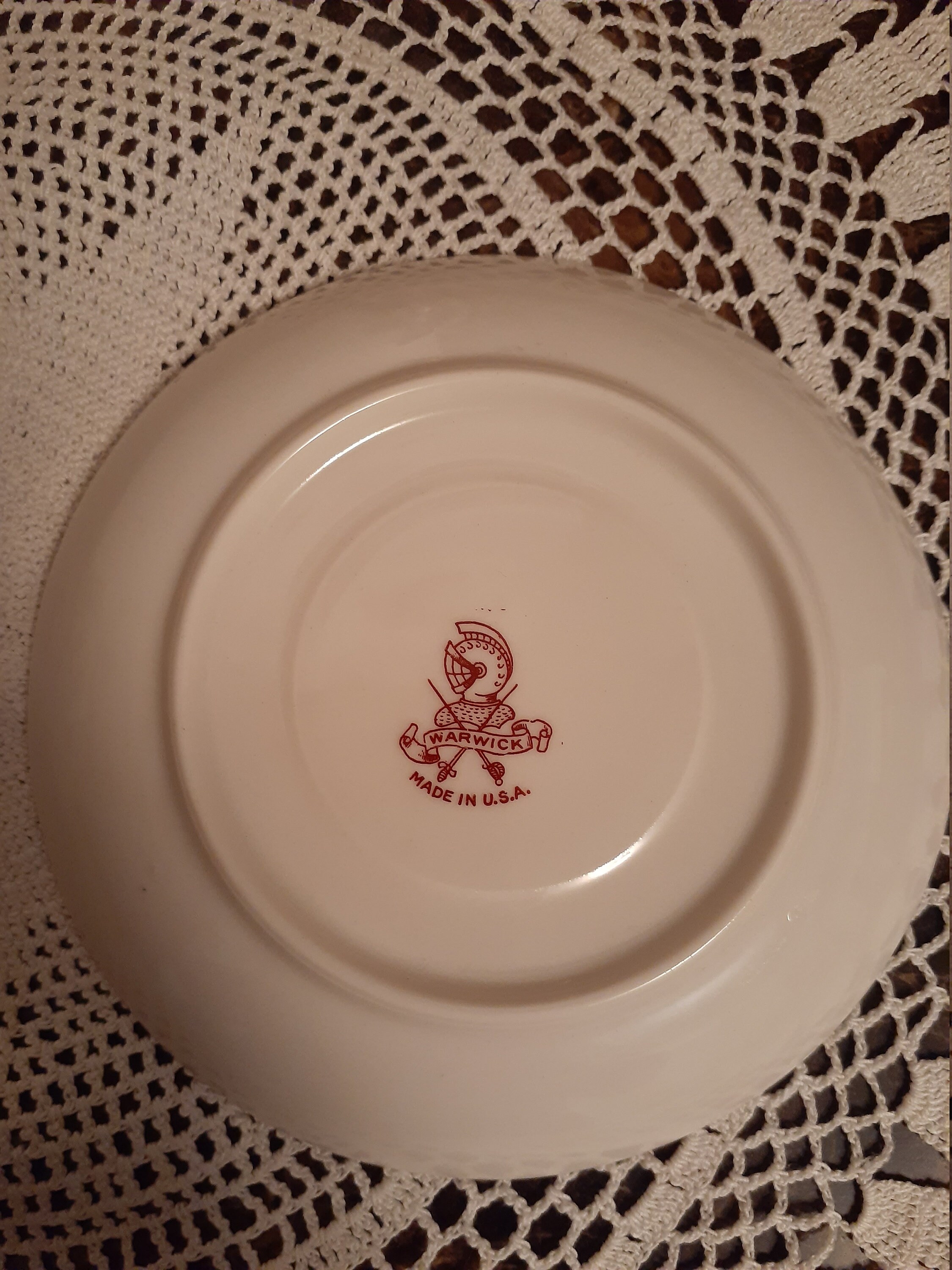 Vintage Warwick china saucer/trinket dish Etsy