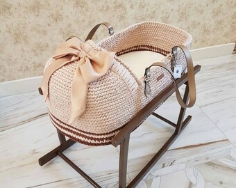 wicker bassinet rocker