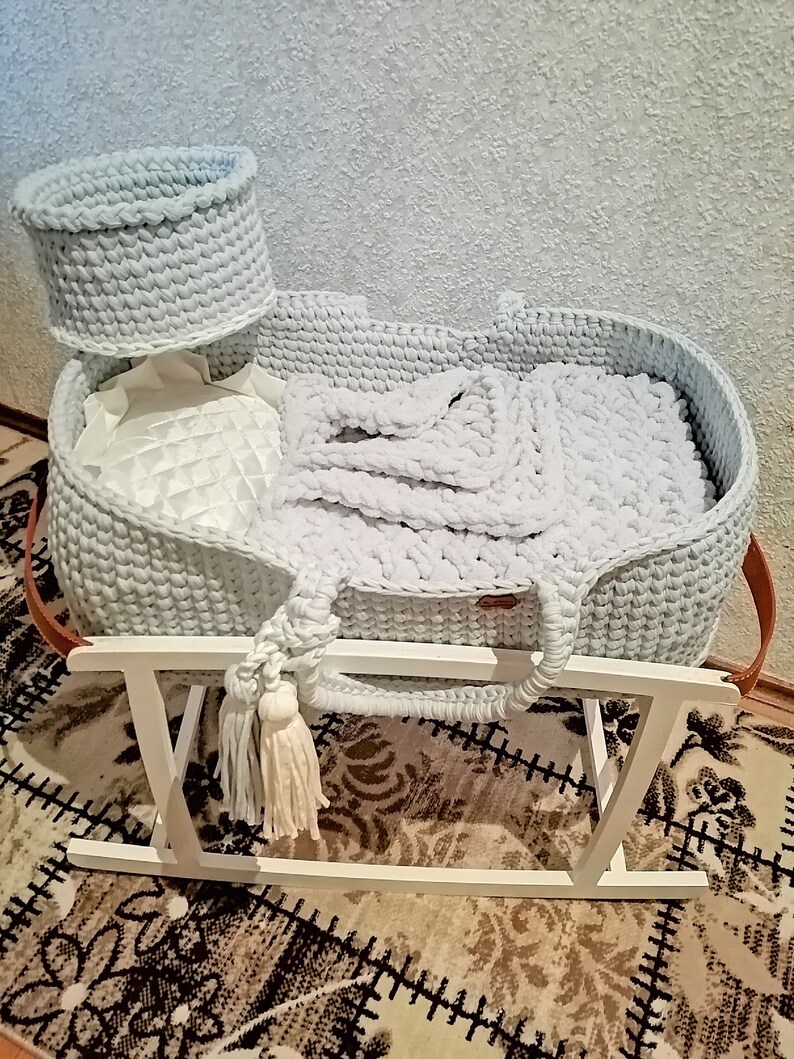 Moses Baby Basket Newborn Baby Moses Etsy
