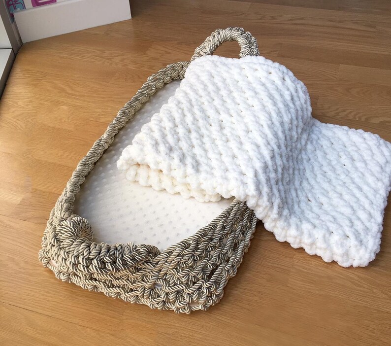 Baby Changing Pad and Wool Blanket Changing basket Wool Etsy