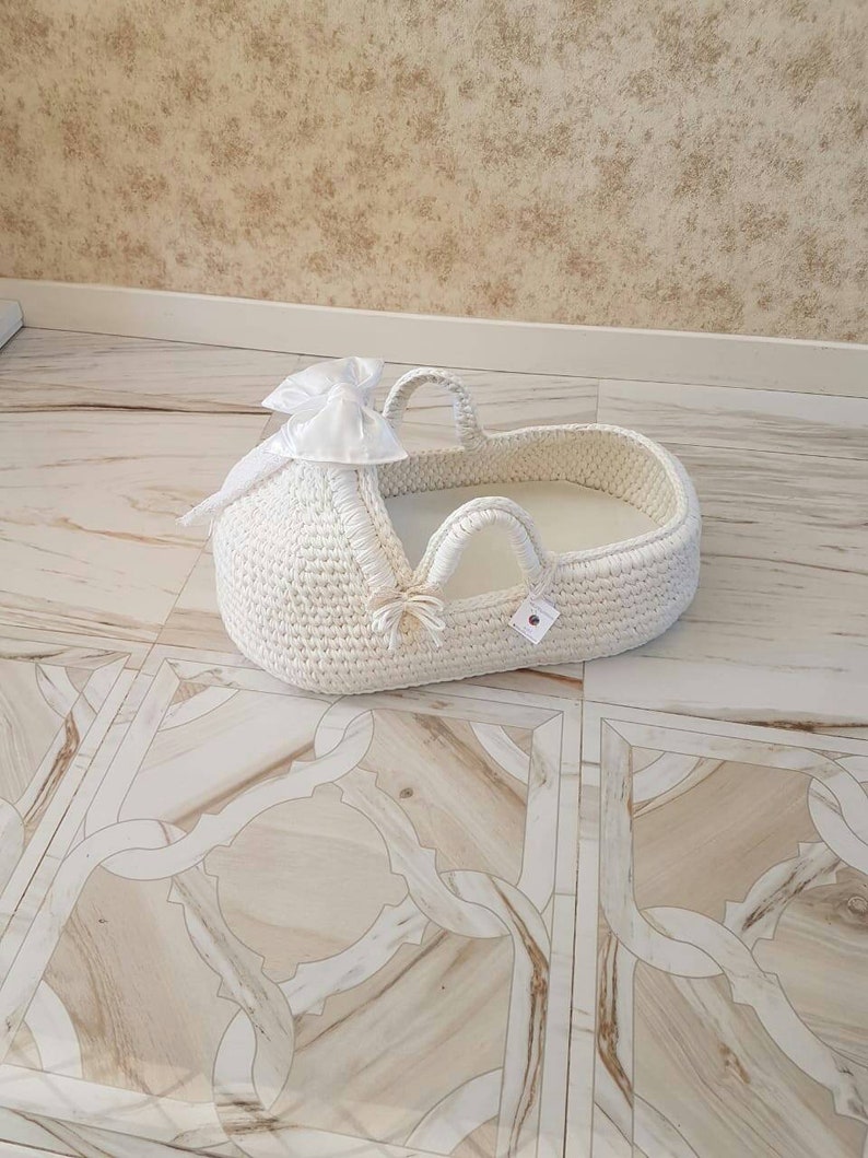 Royal SET Baby Moses Basket & Unisex Baby Blanket Baby Etsy