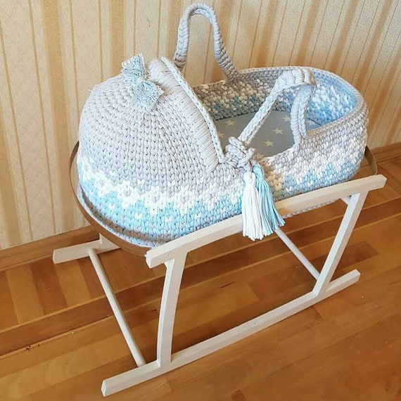 portable baby bassinet newborn cradle white moses basket infant nursery
