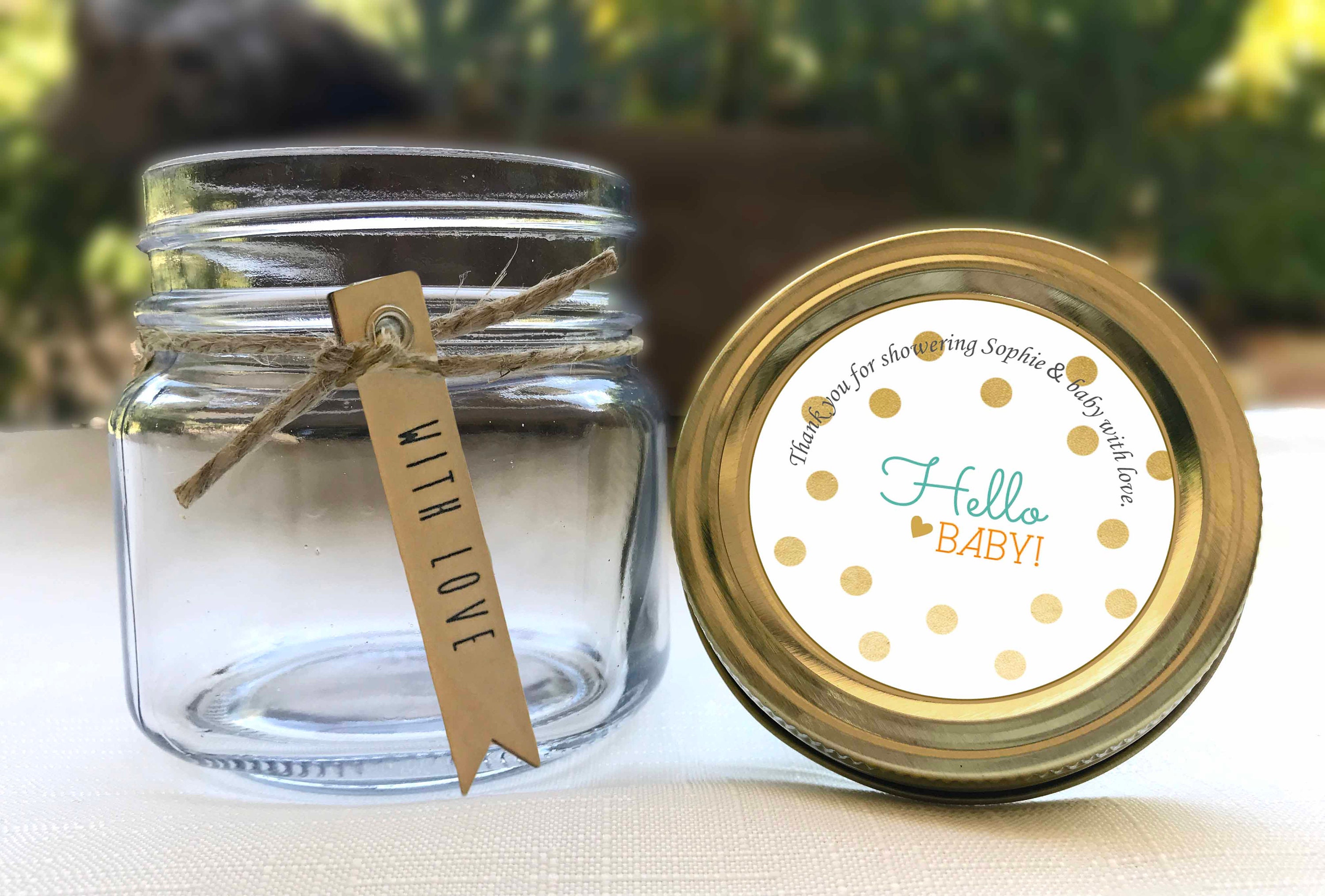 diy mason jar baby shower favors