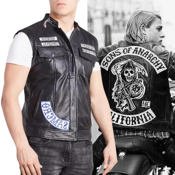 Sons Of Anarchy Pull à Capuche Zip Style Jax Teller Redwood Original (S-3XL), Noir, XL