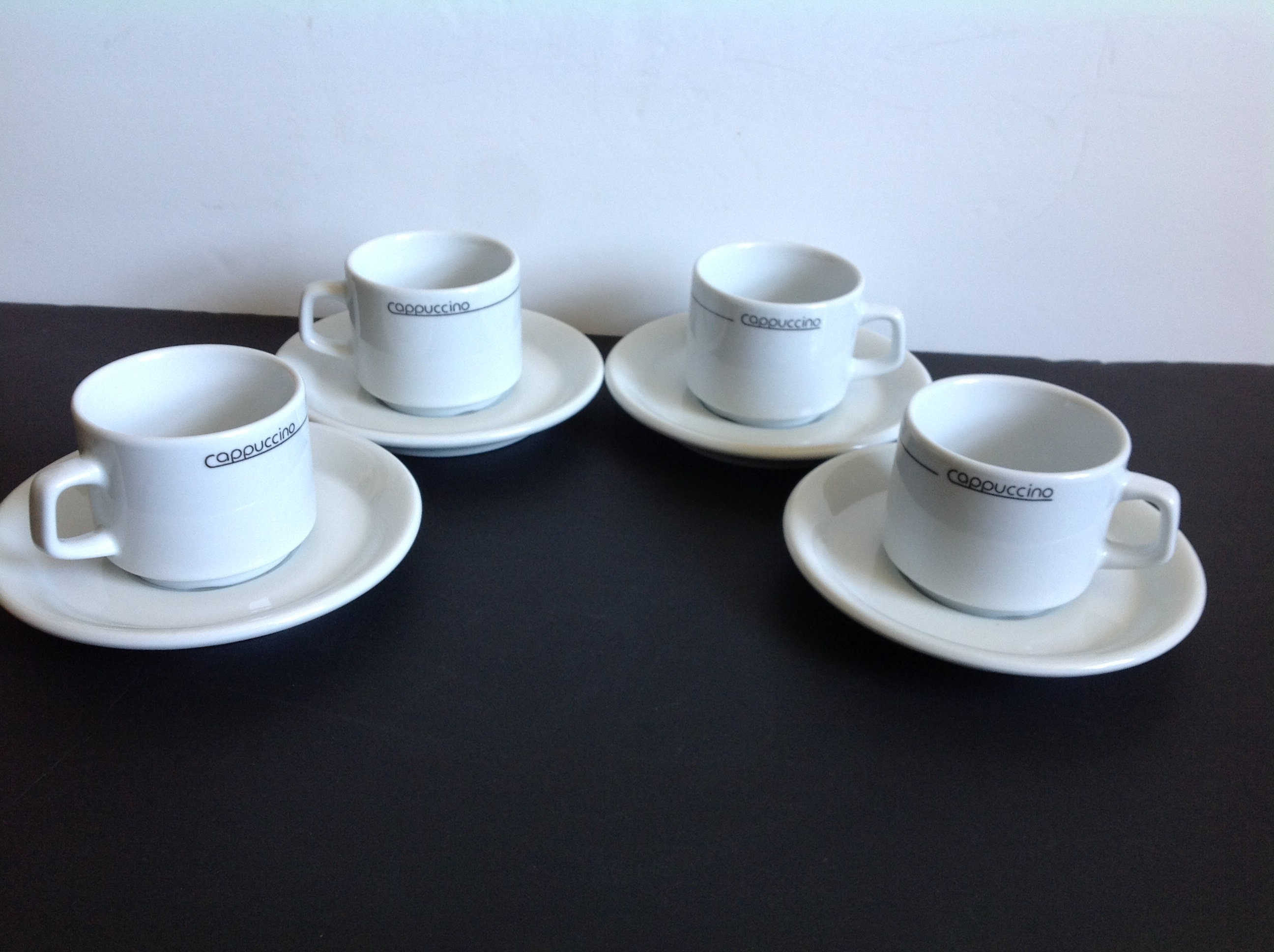 5 pc espresso mini stackable mugs cups coffee bar - D3 Surplus Outlet