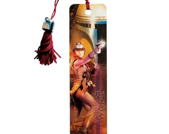Marcapáginas vintage de Zam Wesell de 2002 - Star Wars - Papel con cuentas - Lucasfilm YBMGAL-617775
