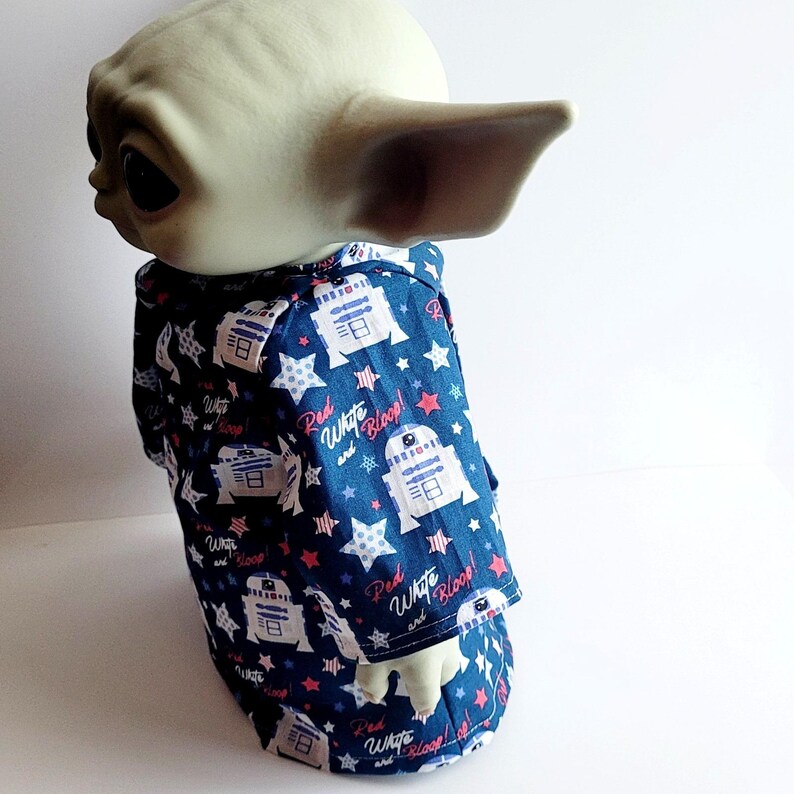 Conjunto para el Día de la Independencia para Baby Yoda de 28 cm (11") - Muñecos de peluche Grogu de Mattel - R2-D2 Bloop imagen 5