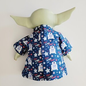 4th of July Outfit for 11" Grogu Baby Yoda Mattel Grogu plush Dolls, R2-D2 Bloop Bild 3