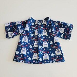 Fourth of July Outfit for 11" Baby Yoda Mattel Grogu plush Dolls- R2-D2, Bowtie. image 5