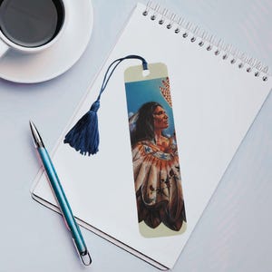 Vintage Thunder God Bookmark Native American Thierry Chatelain 80s 90s, KB 08362