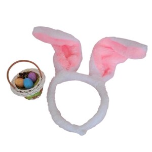 Easter Outfit for 7.5" Baby Yoda Grogu Plush Bunny Ears Basket Eggs Carrot Print Bild 9