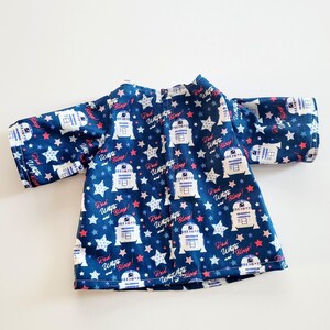 4th of July Outfit for 11" Grogu Baby Yoda Mattel Grogu plush Dolls, R2-D2 Bloop image 6