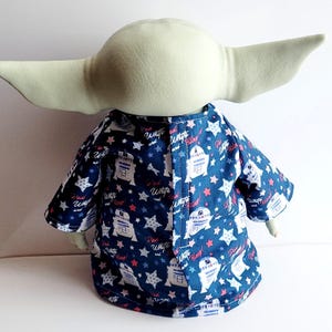 Conjunto para el Día de la Independencia para Baby Yoda de 28 cm (11") - Muñecos de peluche Grogu de Mattel - R2-D2 Bloop imagen 6