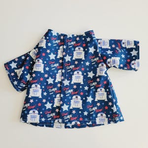 Fourth of July Outfit for 11" Baby Yoda Mattel Grogu plush Dolls- R2-D2, Bowtie. afbeelding 4