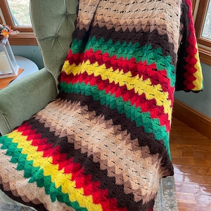 Ivory Beige Granny Square Blanket - Etsy