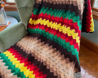 Antique Chase Horsehair Blanket With Floral Design for Buggy or