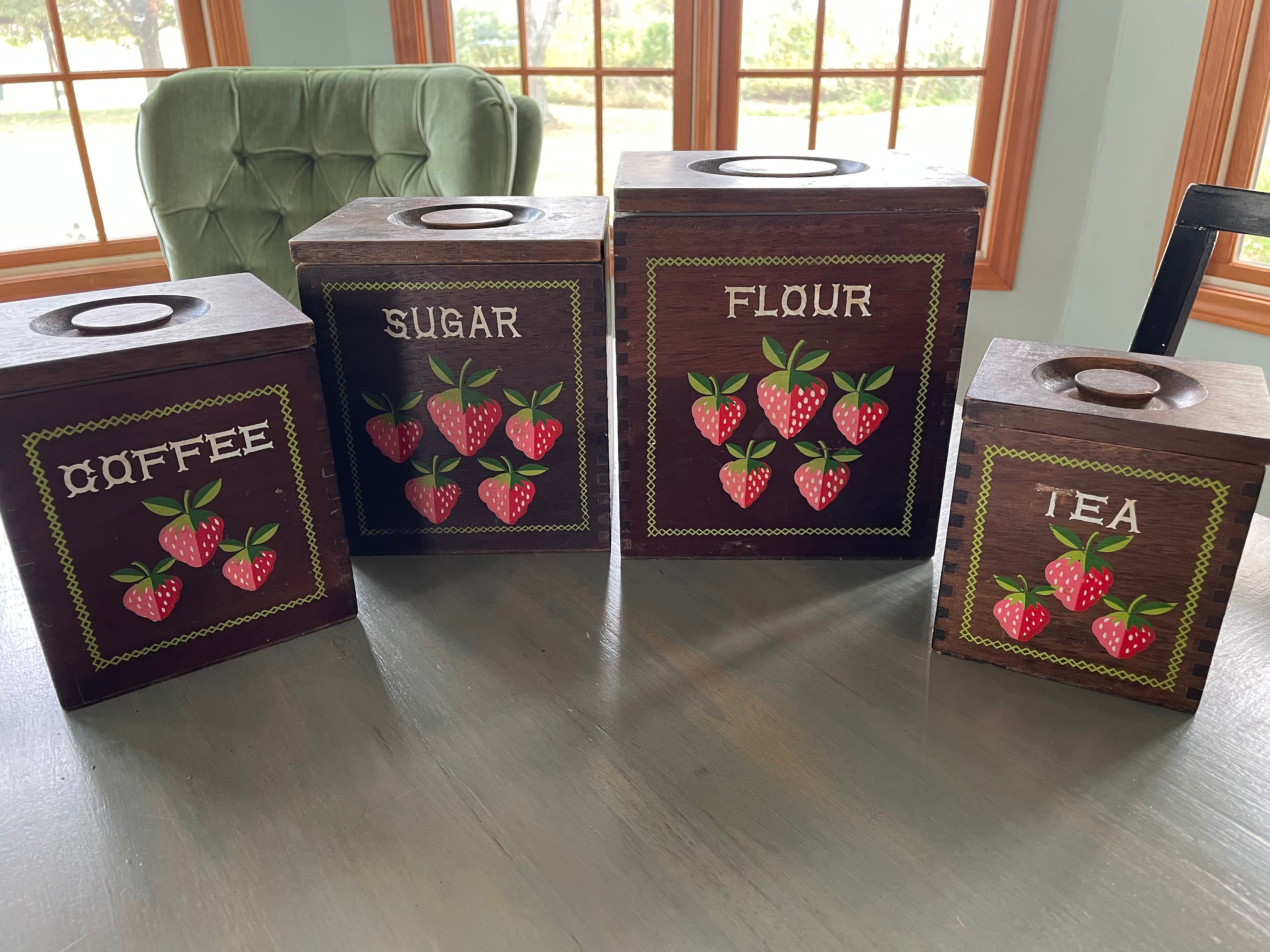 ヴィンテージストロベリーFLOURボックス ヴィンテージストロベリーFLOURボックス