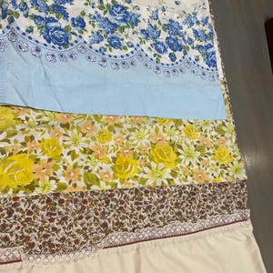 Choice of Vintage Single Pillowcases Mix and Match cotton Handmade, lace trim, embroidered, OR factory made flower power and more 1960’s