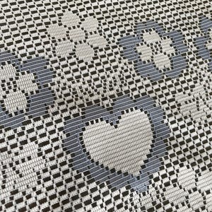 Vintage 1990’s heart curtains cafe tiers with valance netted kitchen curtains or ruffle scalloped valance and tiers with country blue