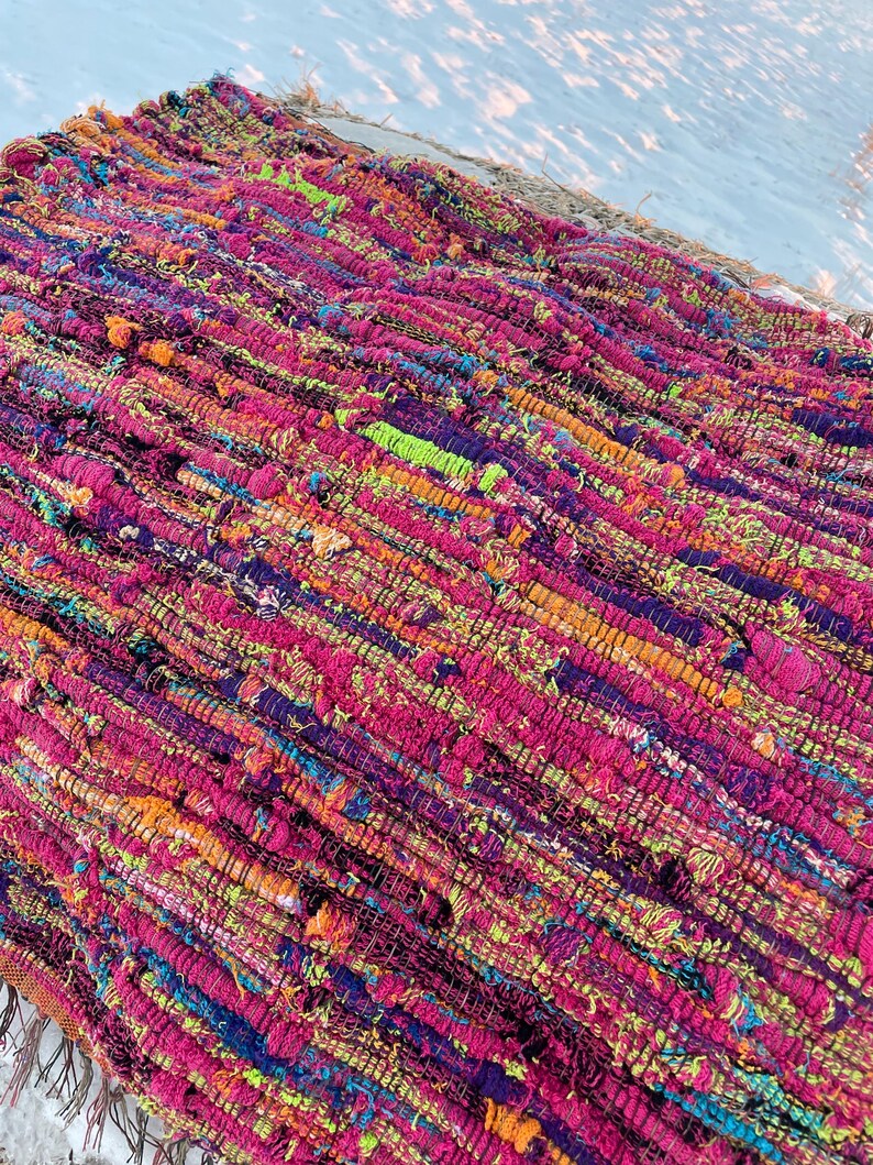 Sprinkles Rug Beautiful Colorful Rag Rug “confetti Cake Sprinkles” Thick Hand Woven ...